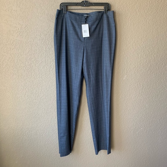 Lafayette 148 New York blue plaid BARROW trouser